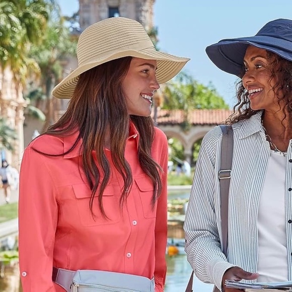 Coolibar Women's Shelly Shapeable Travel Sun Hat UPF 50+ - Picture 2 of 10